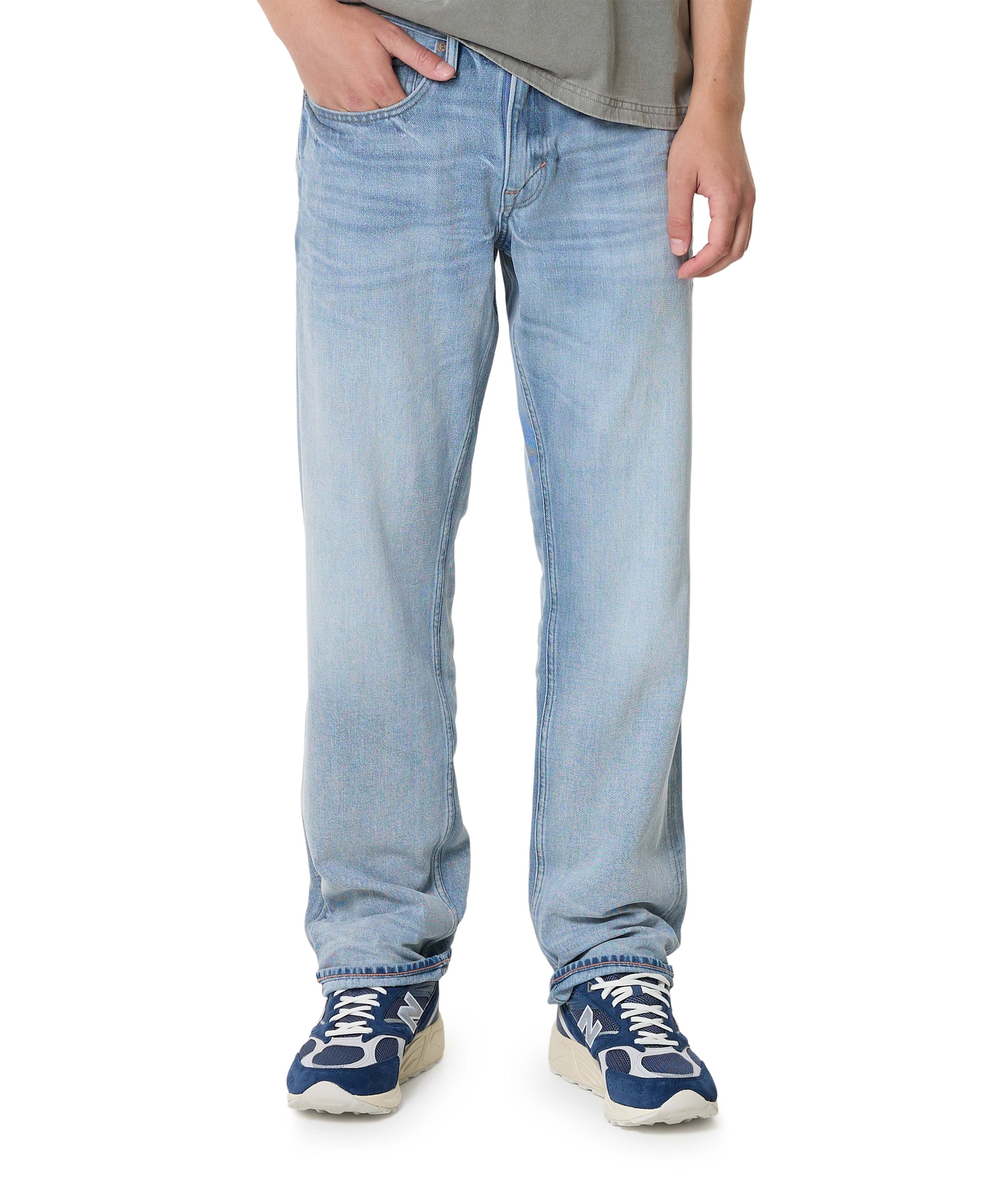 Relaxed leg heren jeans blauw