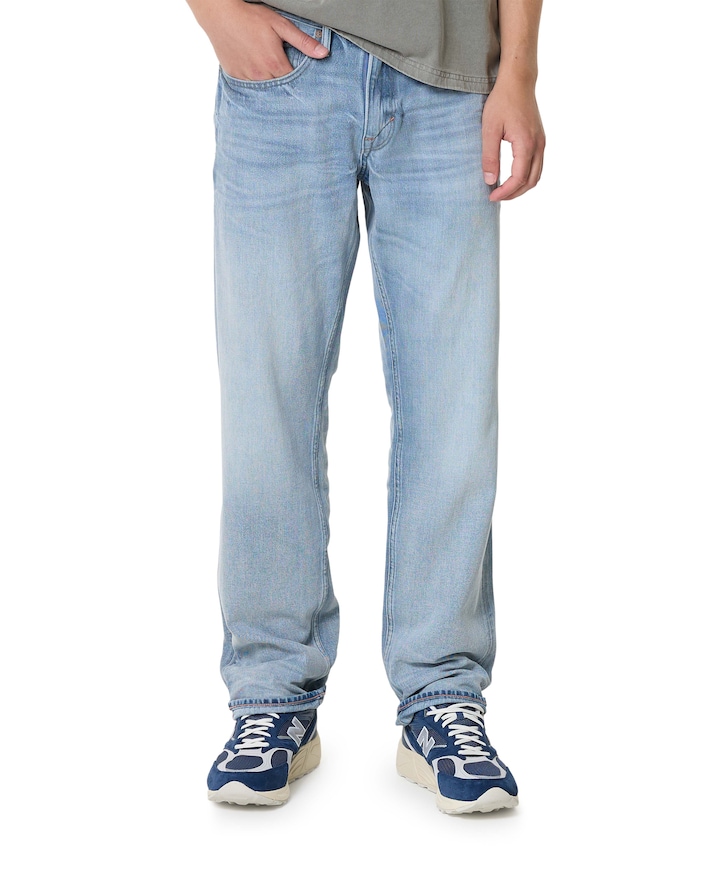 Relaxed leg heren jeans blauw