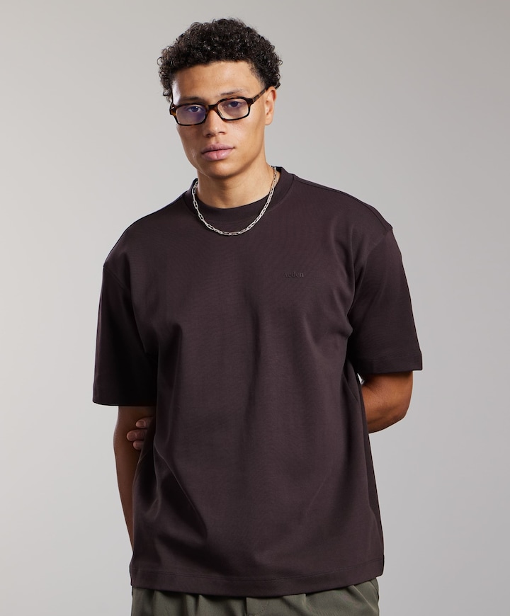 Heren T-shirt bruin