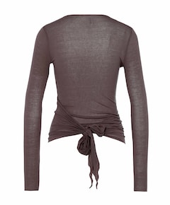 Dames vest bruin