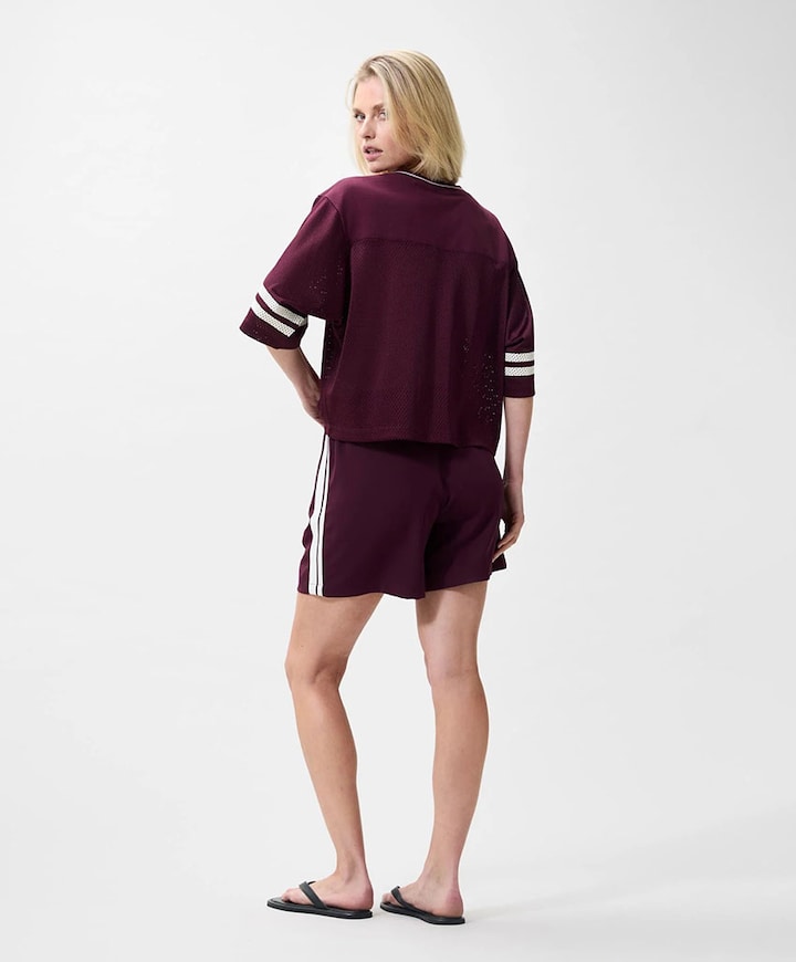 Dames T-shirt bordeaux