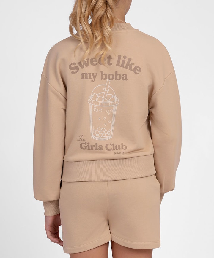 Meisjes sweater beige