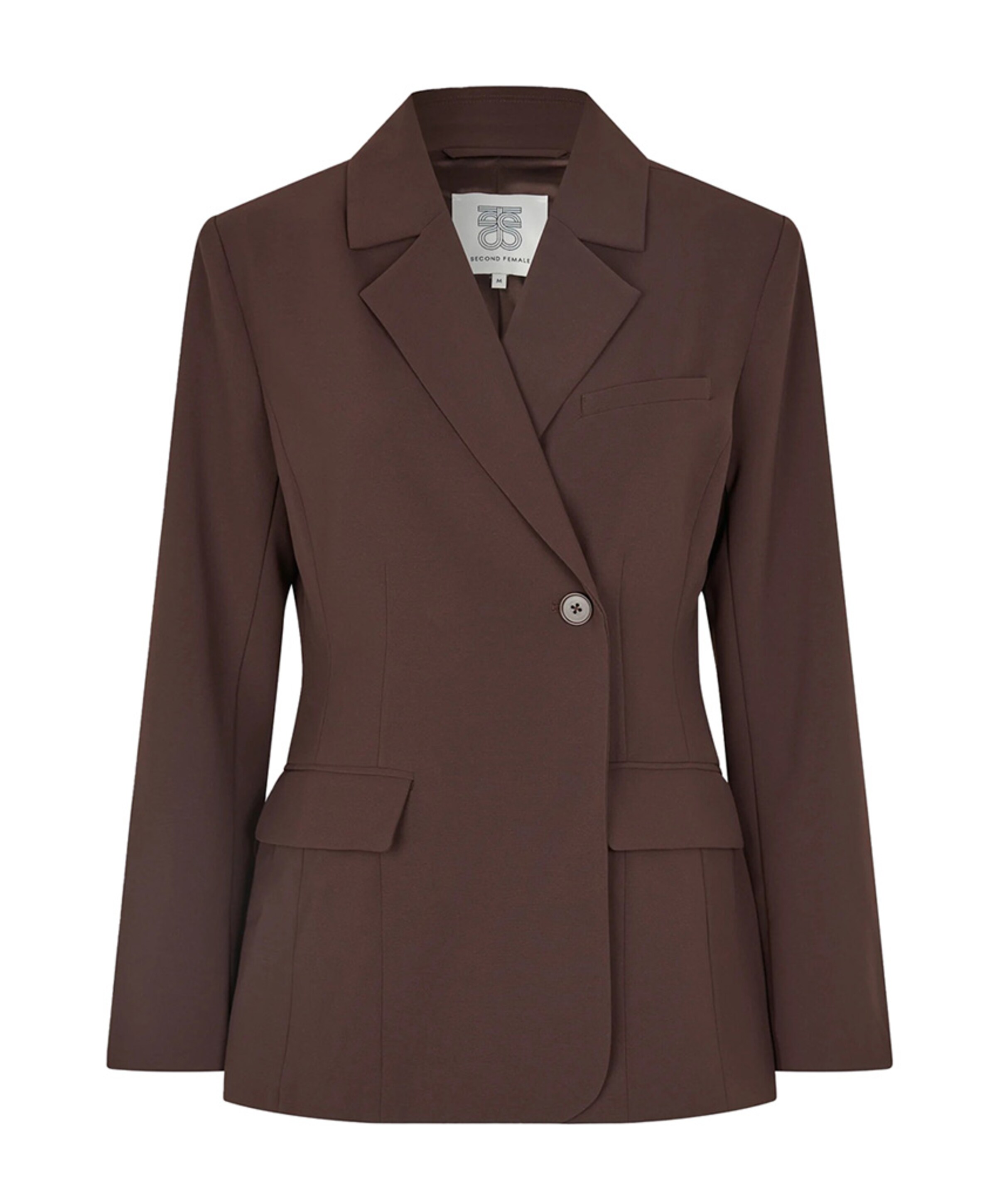Dames blazer bruin