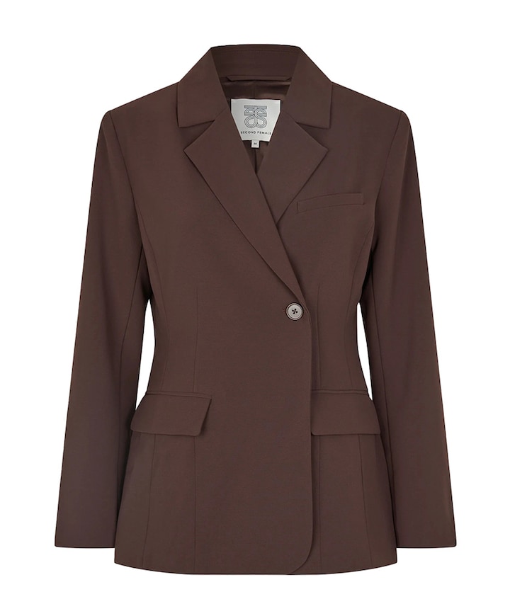 Dames blazer bruin