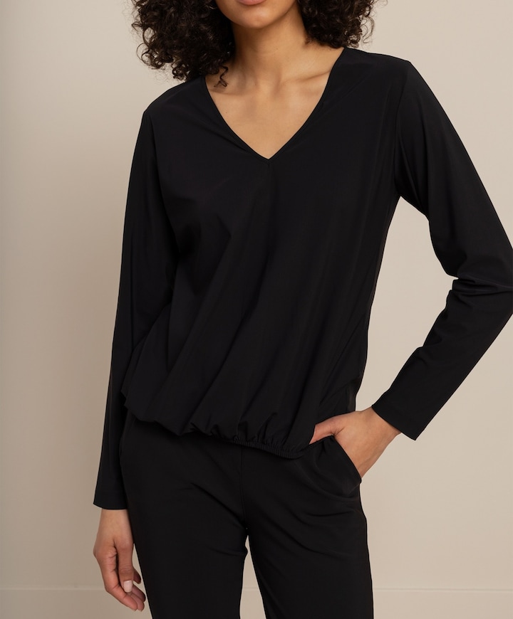 Dames longsleeve zwart