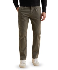 V35 RELAXED CHINO SUEDE TOUCH COTT heren broek groen