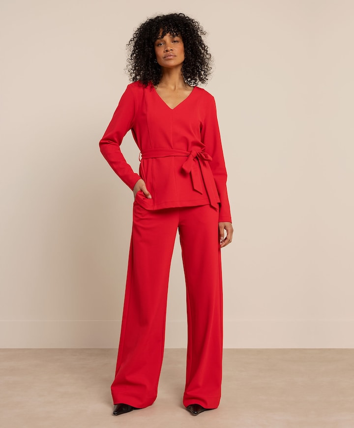 Dames blouse rood