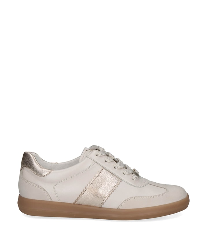 Women Lace-up dames sneakers ecru