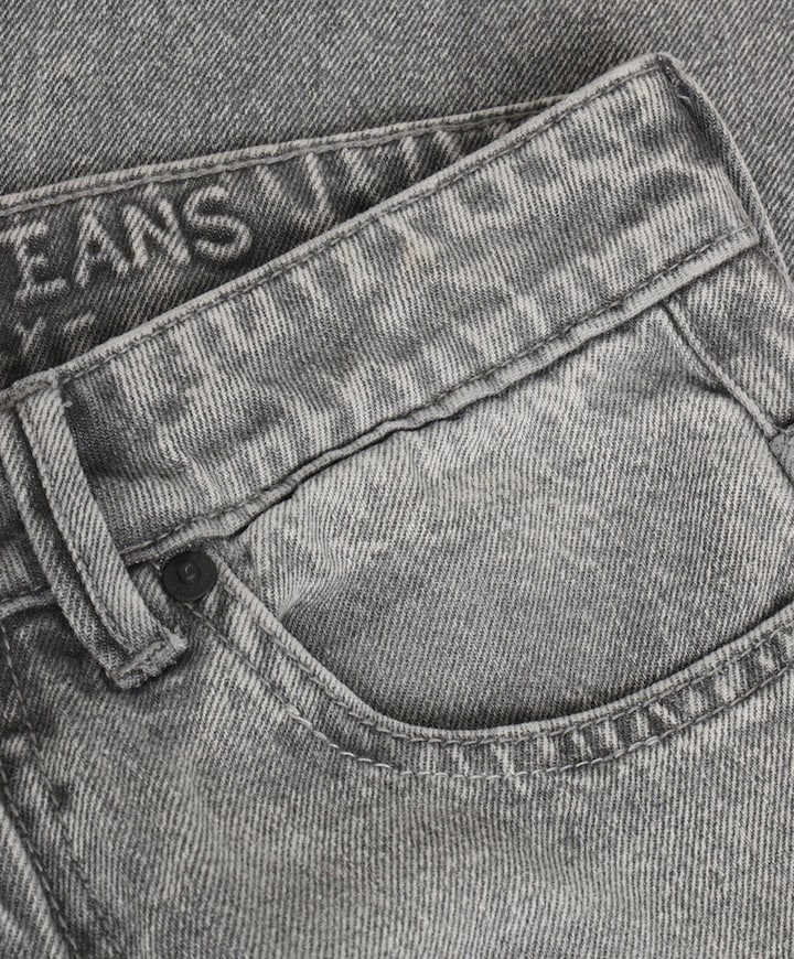 Wide Loose Fit jongens jeans grijs