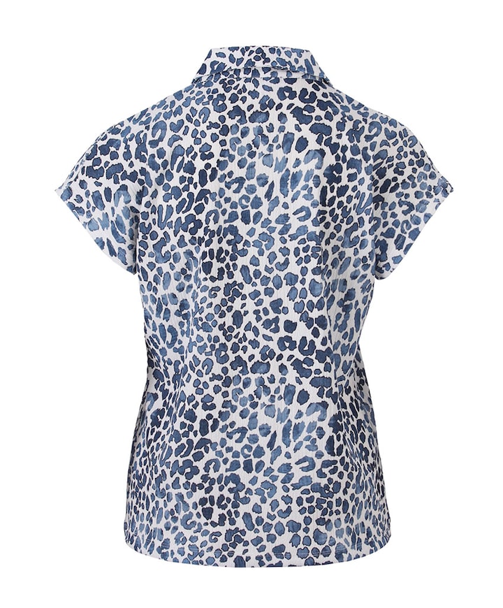 Dames blouse blauw