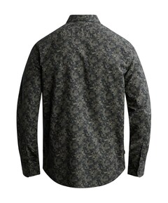 Heren overhemd lange mouw blauw