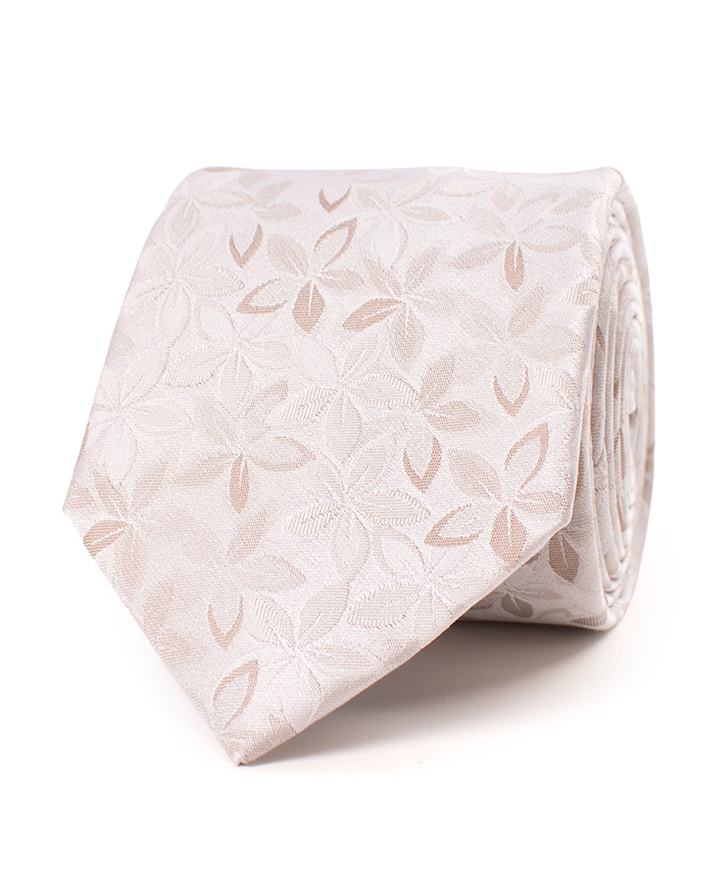 Heren stropdas beige