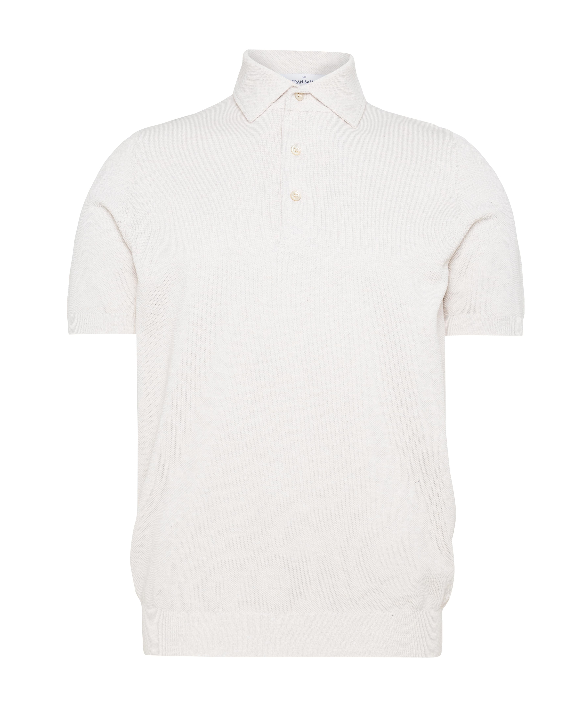 Heren polo ecru