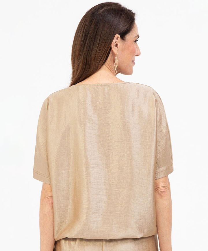 Dames blouse beige