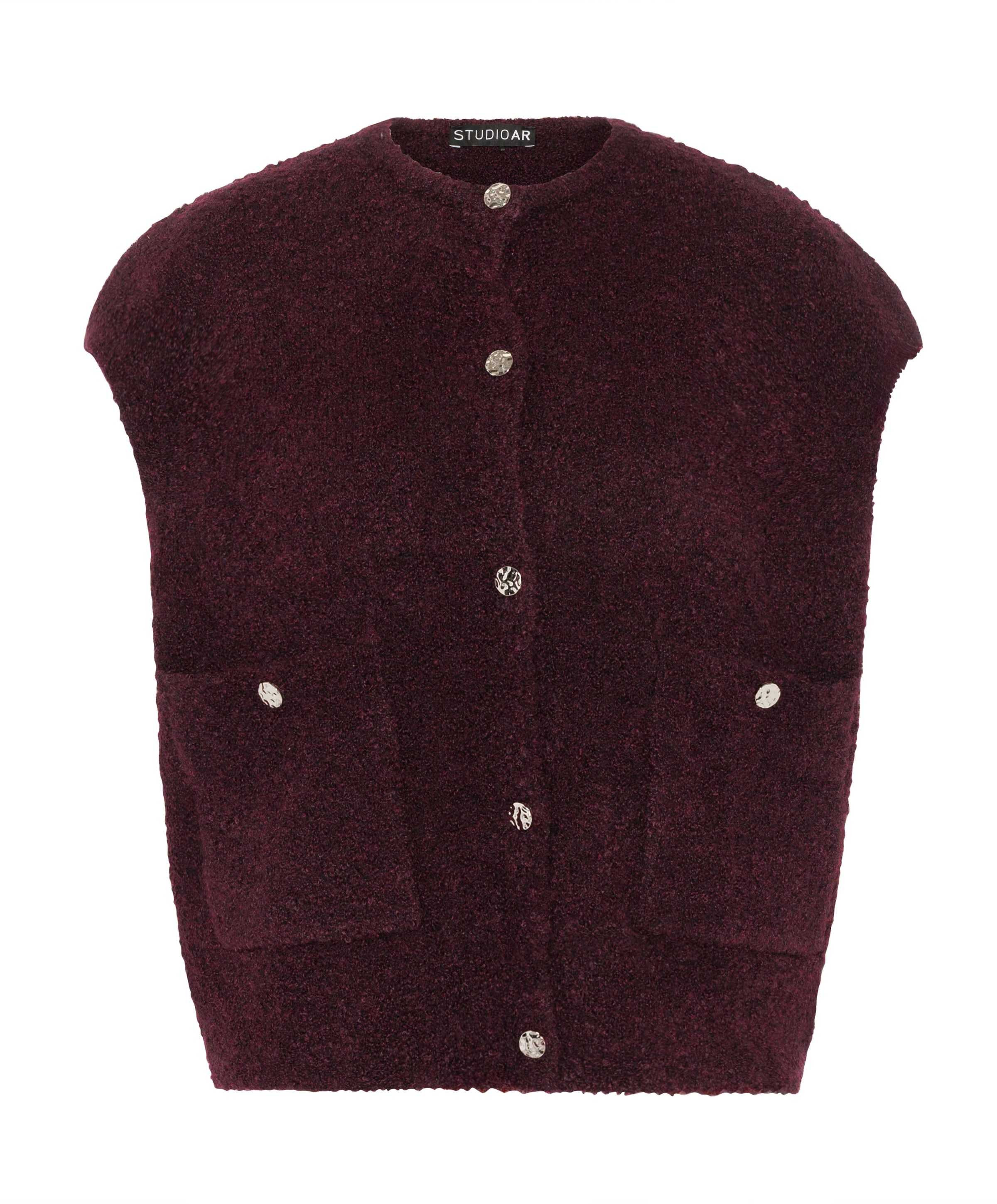 Dames gilet bordeaux