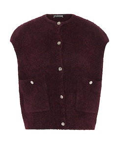 Dames gilet bordeaux