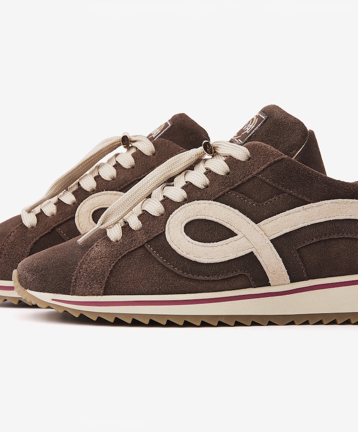 Mikki Eve dames sneakers bruin