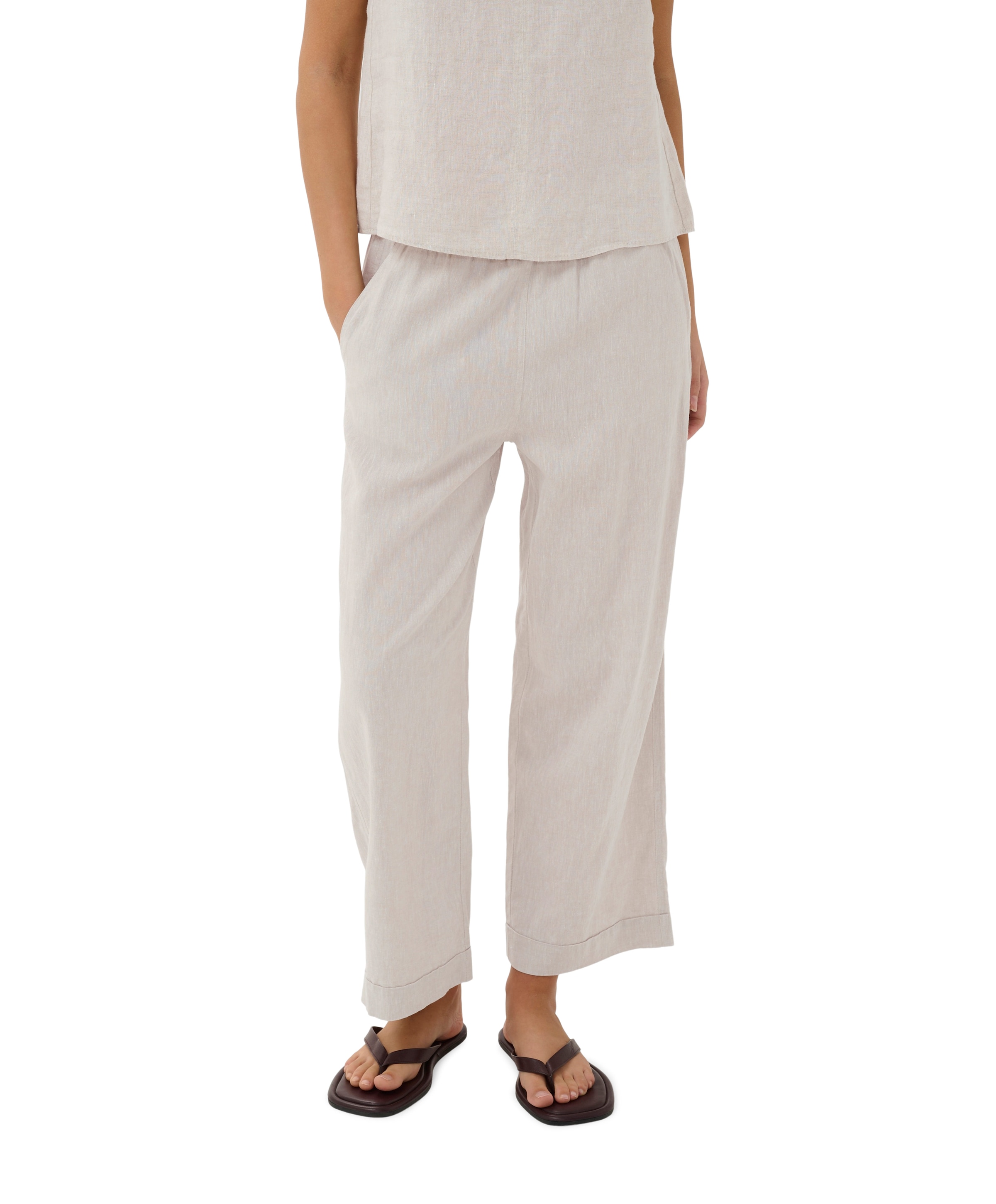 RimoneIW Driza Culotte Pants dames broek beige