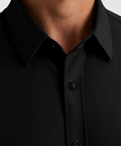 Heren overhemd lange mouw zwart
