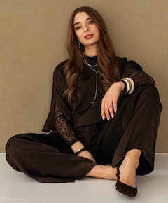NEOMI dames broek bruin