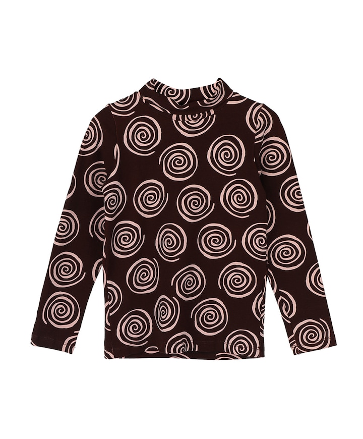 Meisjes longsleeve bruin