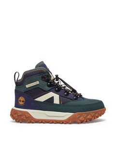 GreenStride Motion 6 MID BUNGEE WATERPROOF SNEAKER jongens veterschoenen groen