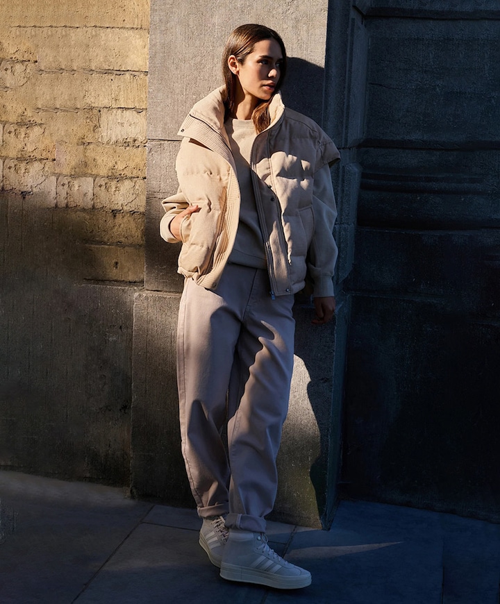 High-waist beige jeans dames jeans beige