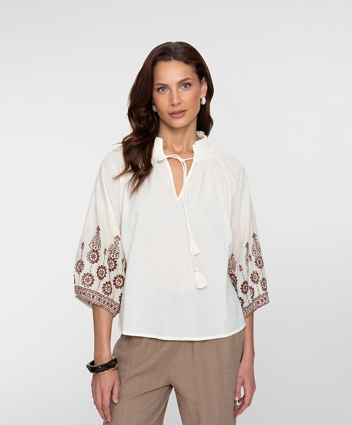 Dames blouse ecru