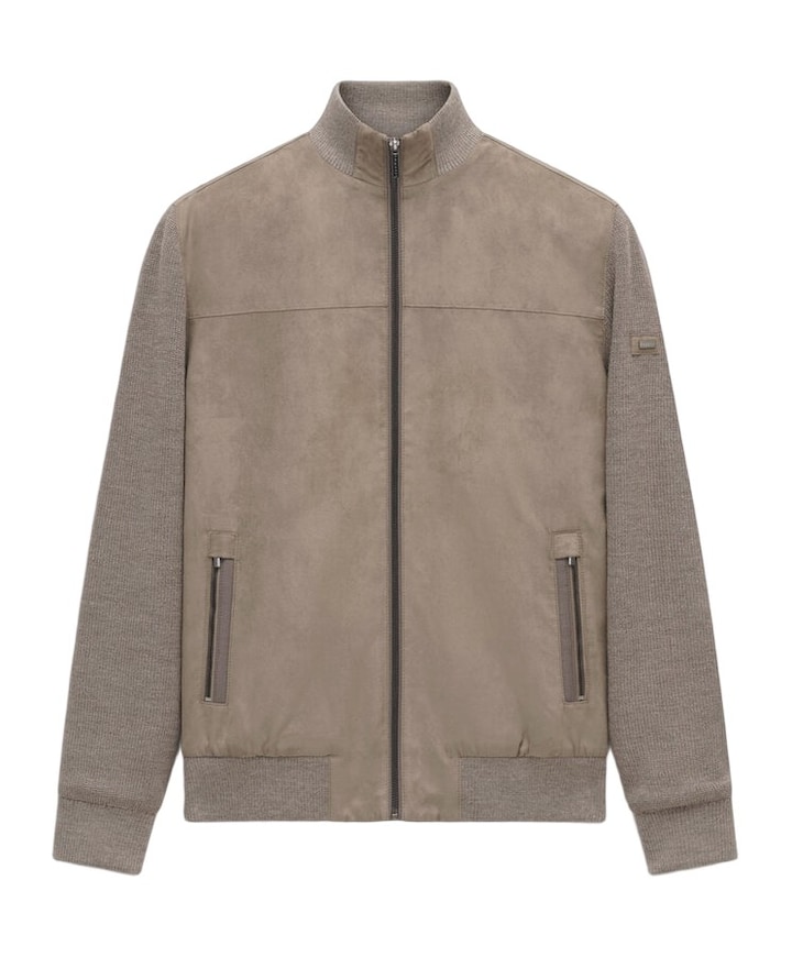 Heren vest beige