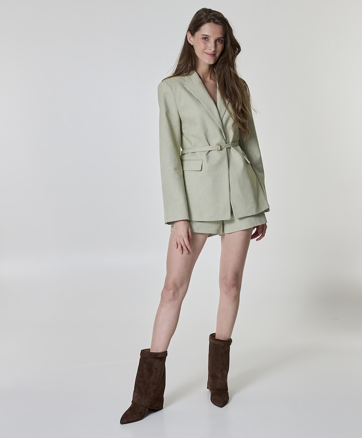 DENISE high waisted korte broek groen