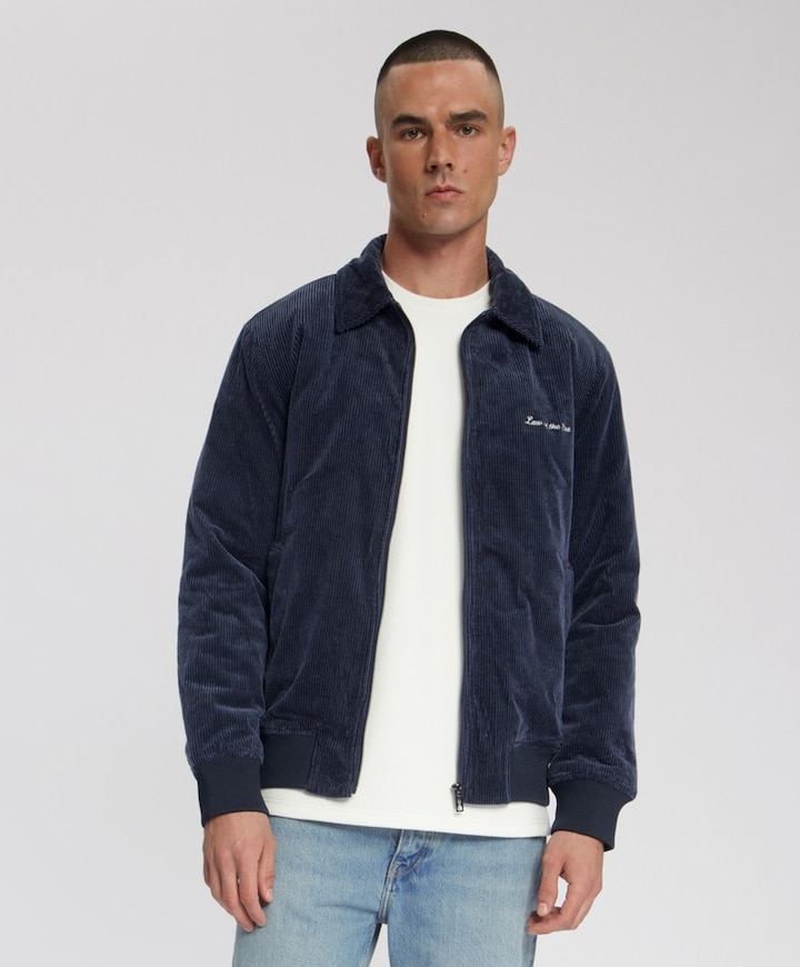 Heren jas blauw