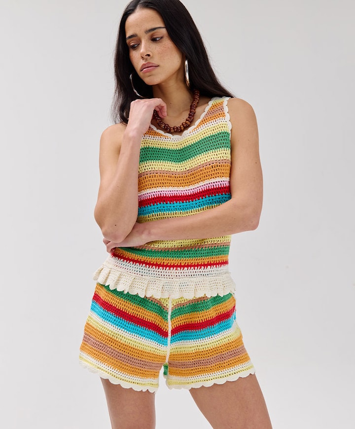 CLARA-SH dames korte broek multicolor