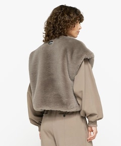 Dames gilet grijs