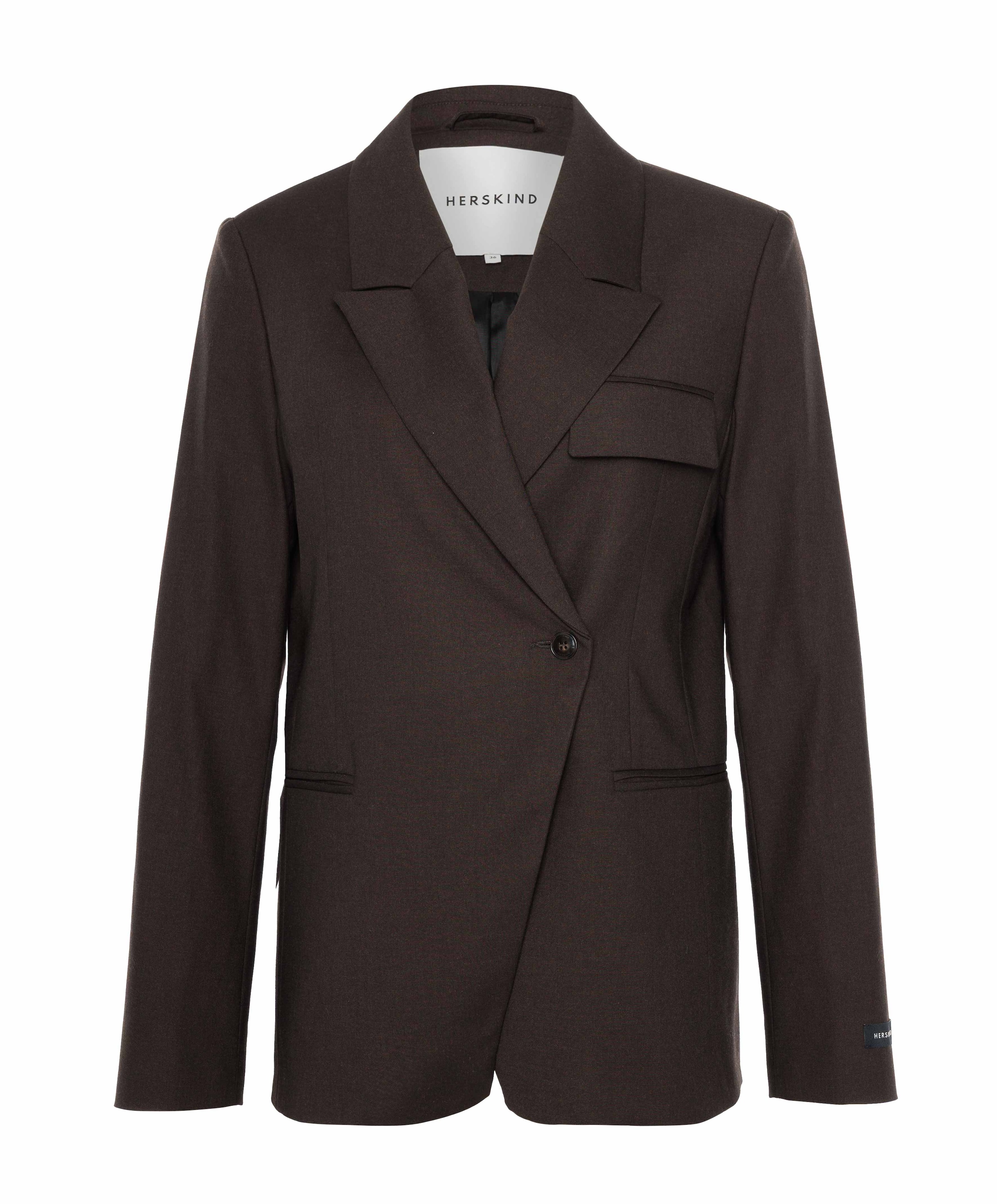 Dames blazer bruin
