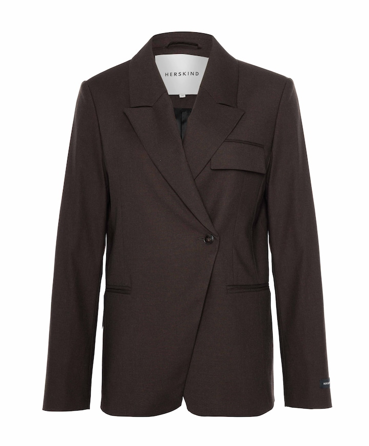 Dames blazer bruin