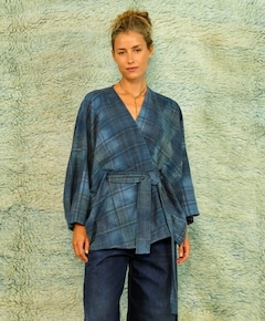 Dames vest blauw