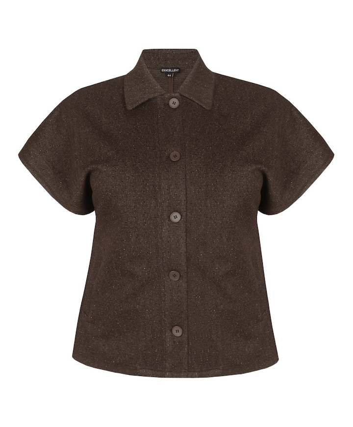 Dames gilet bruin
