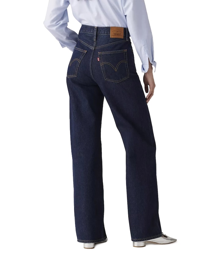 RIBCAGE WIDE LEG H223 SHADED VIEW dames jeans blauw