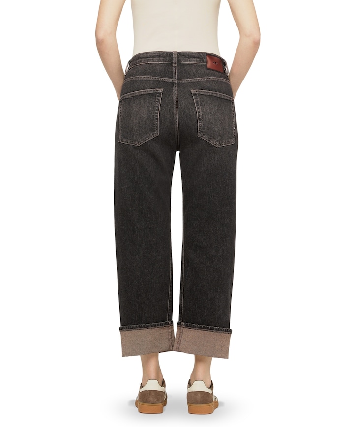 BAGGY dames jeans bruin