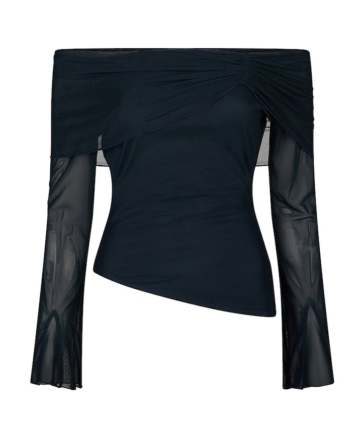 Blouse blauw