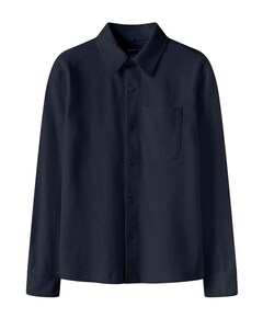 Jongens overhemd lange mouw blauw