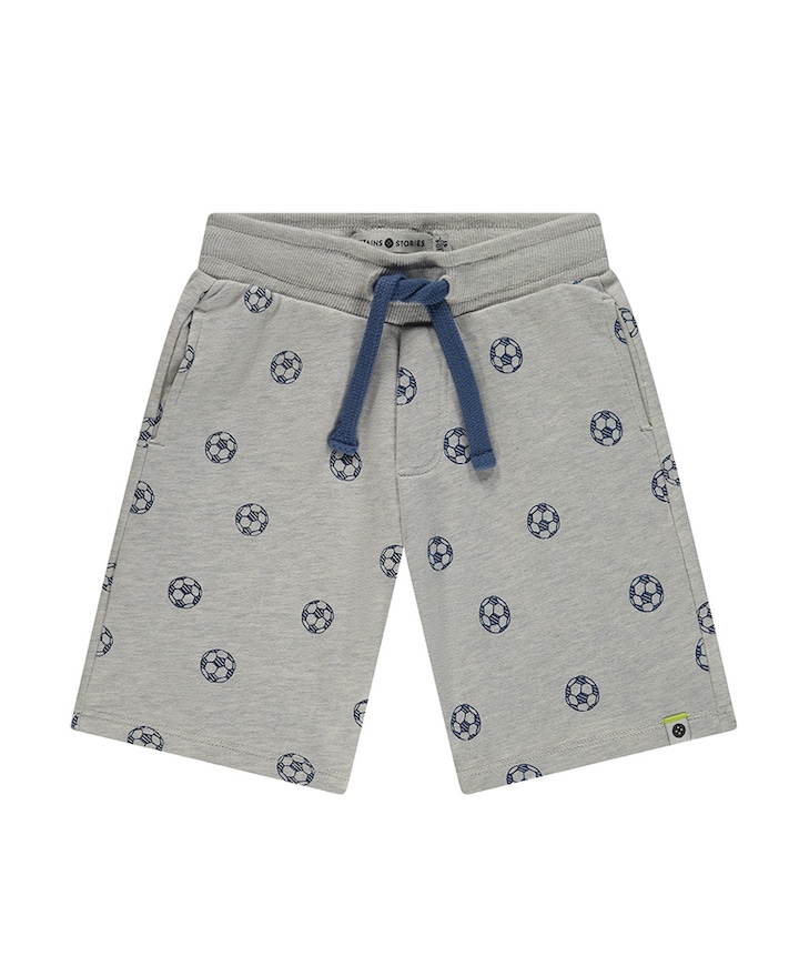 Boys Sweatshort Wide Fit jongens korte broek grijs
