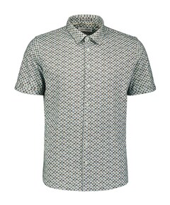 Heren overhemd korte mouw groen