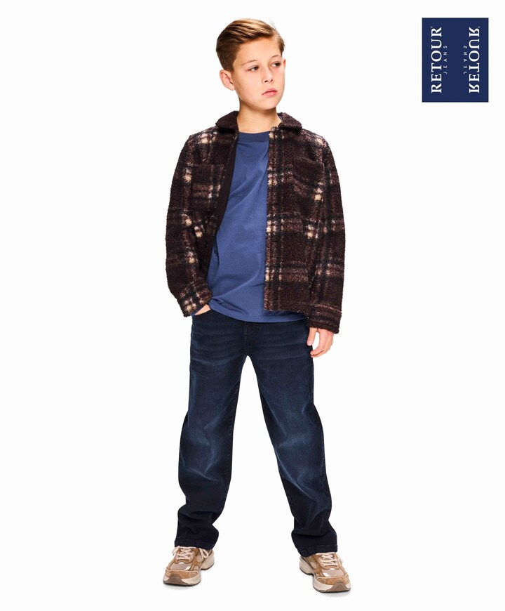 Jongens vest bruin
