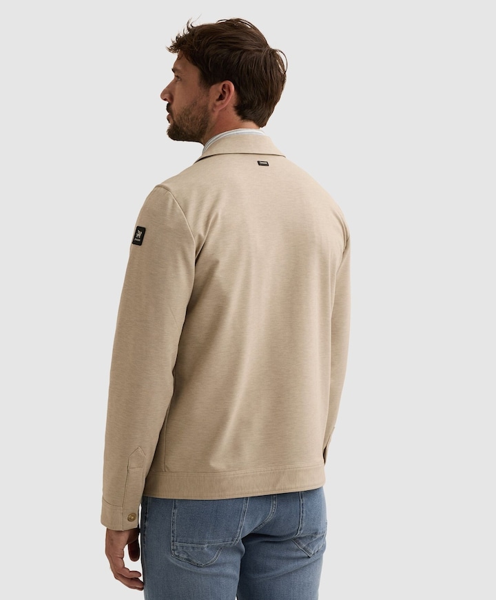 Heren overshirt beige