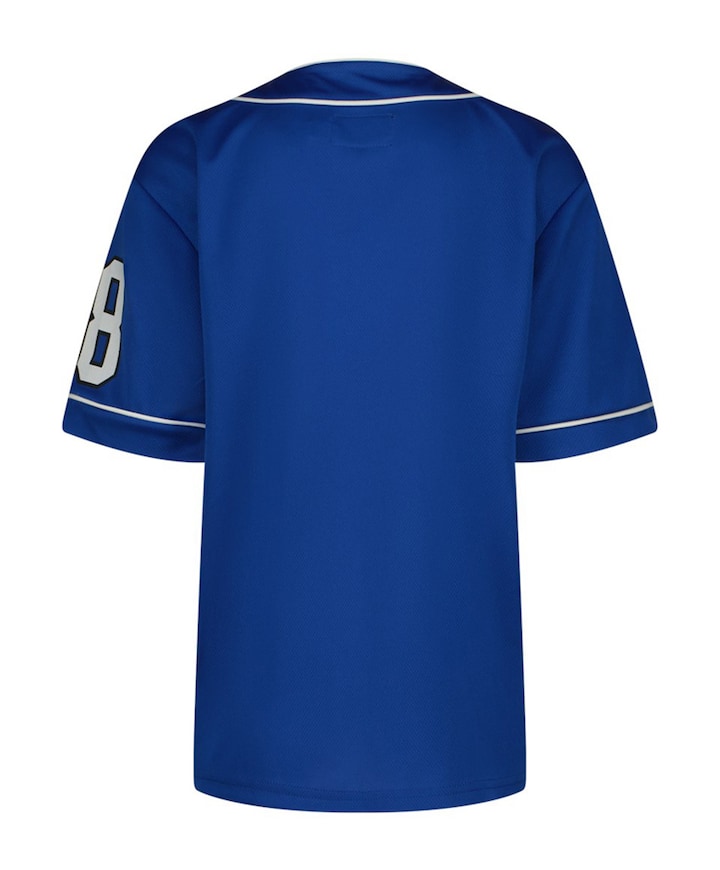 Jongens overhemd korte mouw blauw