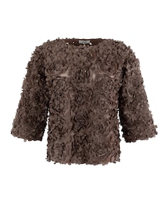 Dames top bruin