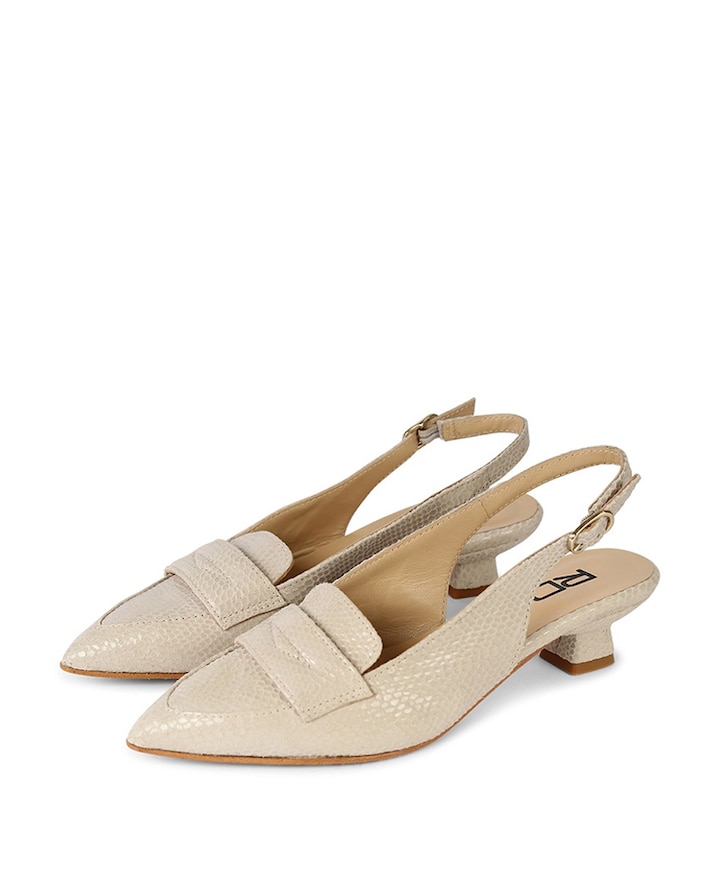 dames slingbacks beige