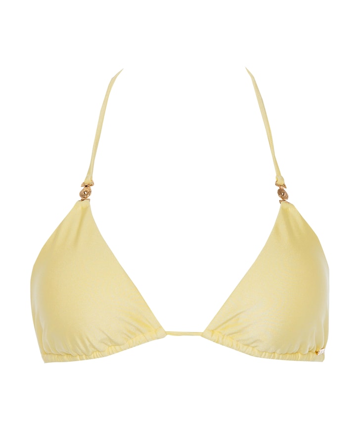 Dames bikinitop geel