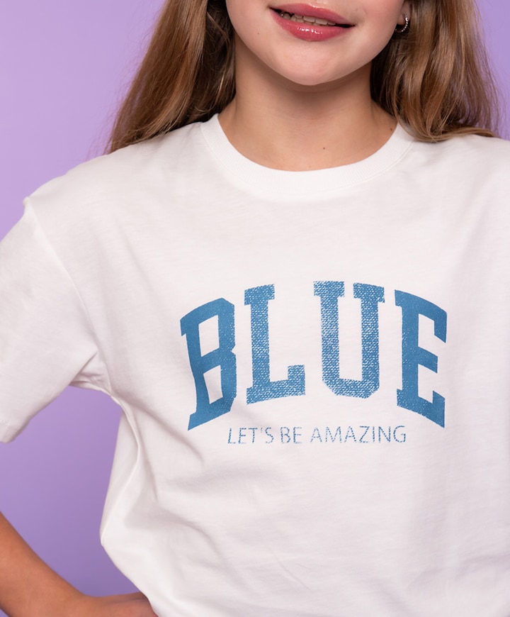 Meisjes T-shirt ecru